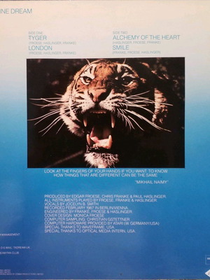 Tangerine Dream Tyger βινύλιο LP άλμπουμ μεταχειρισμένο, ηλεκτρονικό