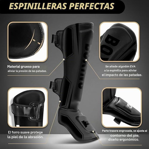 Muay Thai and Kickboxing Shin Guards with Foot Protection new