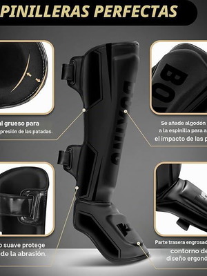 Muay Thai and Kickboxing Shin Guards with Foot Protection new