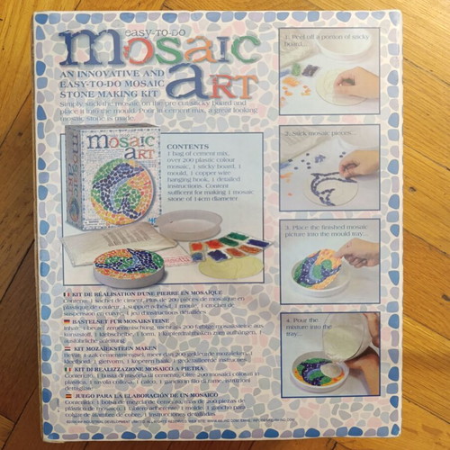 Mosaic art kit new, sealed box