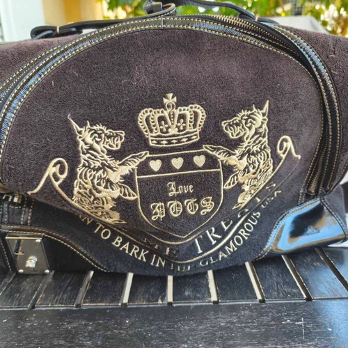 Juicy Couture Pet Carrier velour dog bag like new