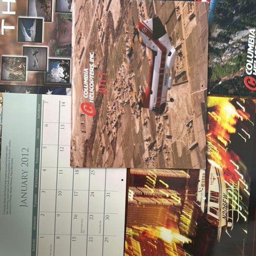 Vintage aviation calendars new, pack of 5