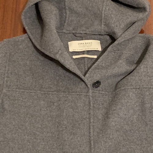 Wool coat Zara grey like new, size Small