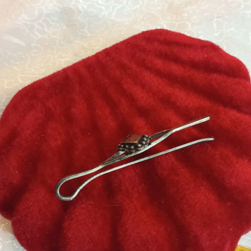 Silver Gold 925 9k Rodian Tie Clip used, engraved