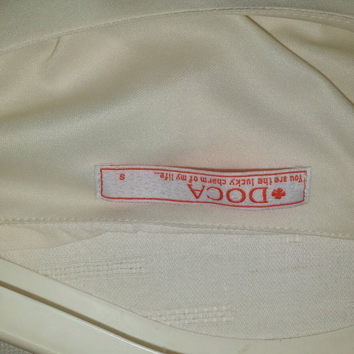 Doca dress beige medium crepe polyester like new