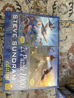 Puzzle double set of 1000 pieces new