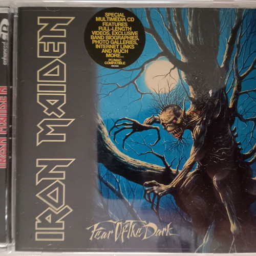 Iron Maiden Fear of the Dark Enhanced CD used, 1998 metal album