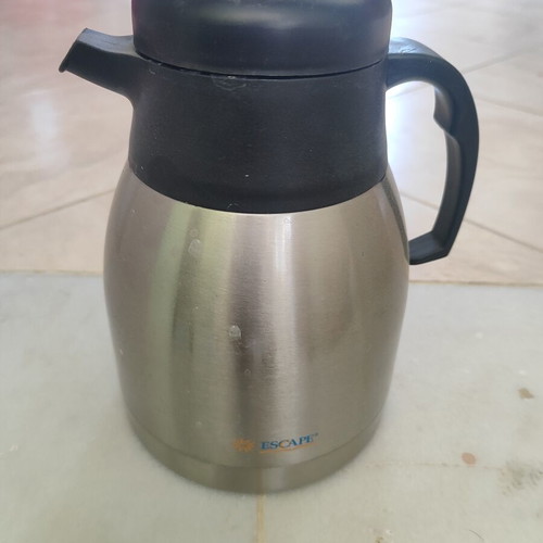 Escape stainless steel thermos used with black lid