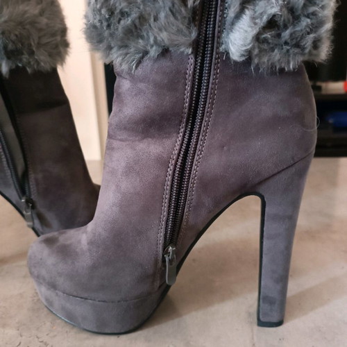 Booties size 38 like new with 13cm heel and 3cm platform