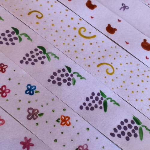 Set of 12 Hand-Painted Bookmarks with Protective Coating