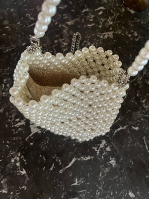 Shoulder bag with pearls new