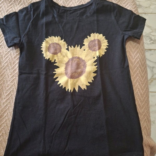 Women's t-shirt 100% cotton medium black and yellow like new