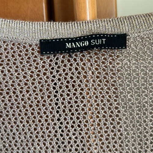 Mango cardigan top unworn, size small, gold