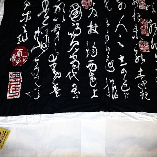 Handmade Japan Batik Silk and Cotton Pareo Scarf SAR118