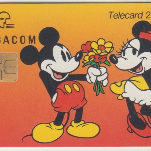 Disney Mickey & Minnie Belgium phone card