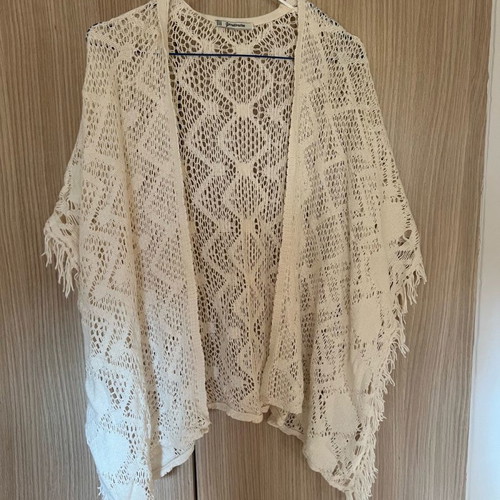 Stradivarius women's cardigan new white with wide sleeves