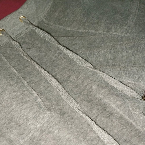 Sugar velour tracksuit gray like new, size 13-14