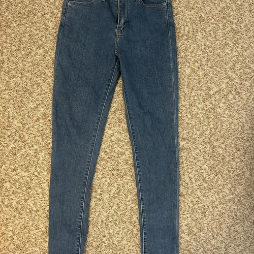 Levi's 721 High Rise Skinny Jeans used, size S 36 8, blue