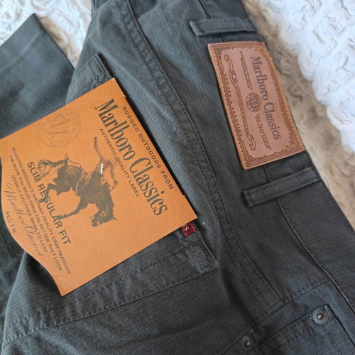 Pants Marlboro Classics black size W44 L36 new, soft fabric