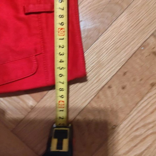 Sandro Ferrone Red Cotton Stretch Summer Skirt Size S Like New