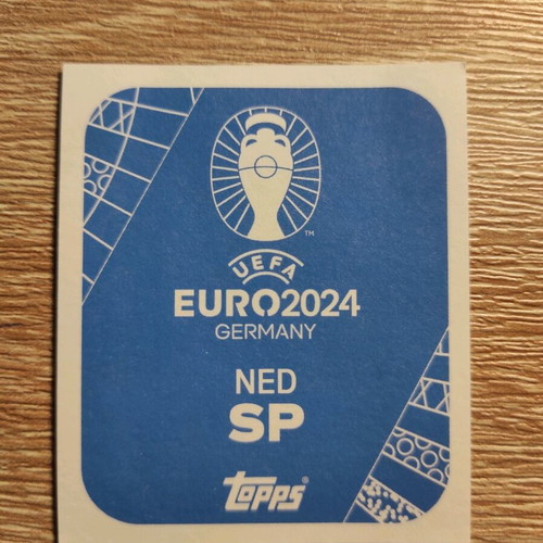 Euro 2024 gold Ned-sp sticker used