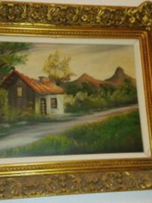 Old painting from 1960 used