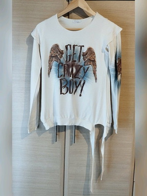 Lipsy London long sleeve blouse like new, white, size M