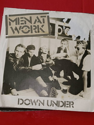 7" single Men At Work Down Under used, rock