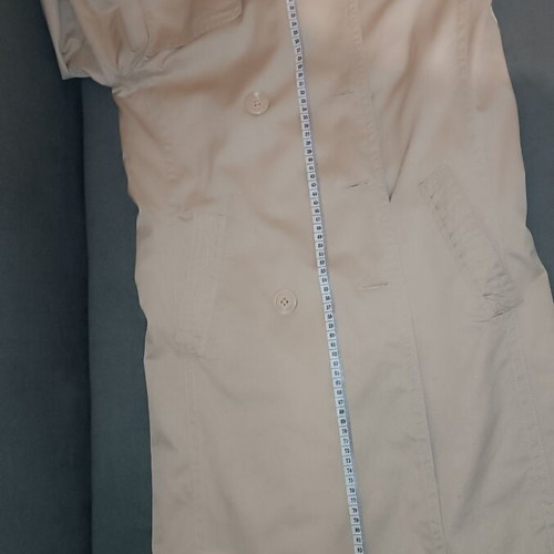 Double women's trench coat used, beige, size Medium