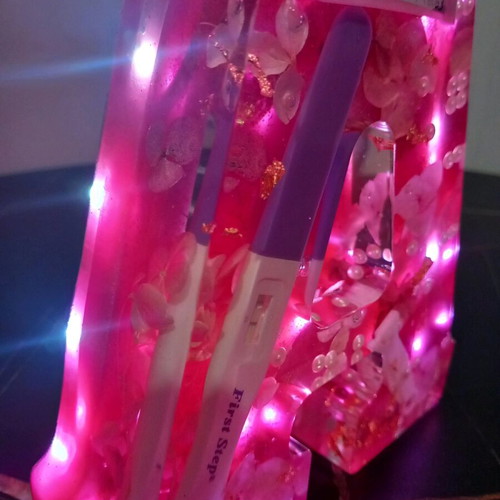 Letter made of resin with optional lighting, custom order