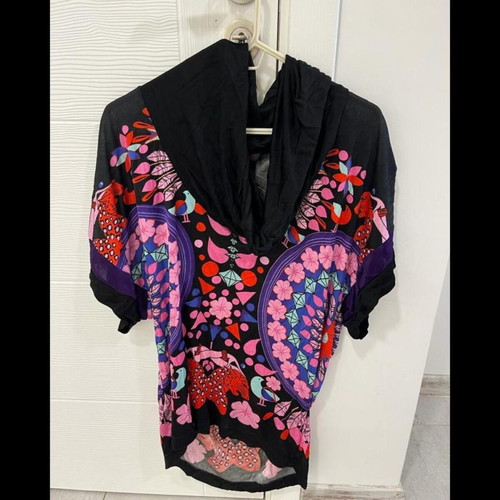 Custo Barcelona Vintage 90s Y2k Floral Tunic Dress Size Small like new