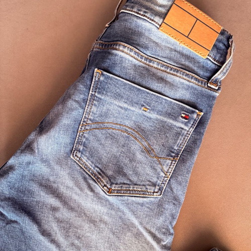 Tommy Hilfiger women's pants used, blue, elastic size S-M