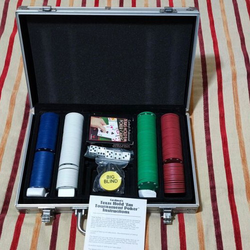 Poker set 199 chips used, aluminum case