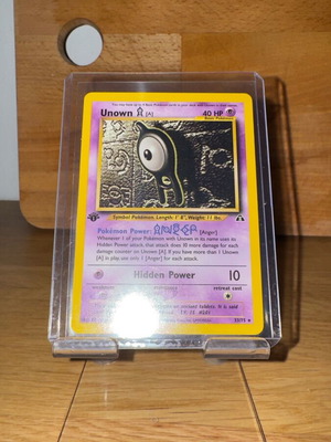 Pokemon Unown (A) Neo Discovery First Edition σαν καινούργιο