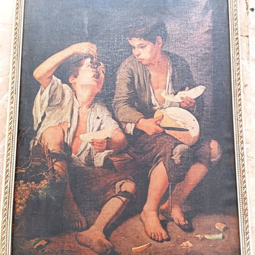 Framed cardboard print by Bartolome Esteban Murillo 43×43 without glass
