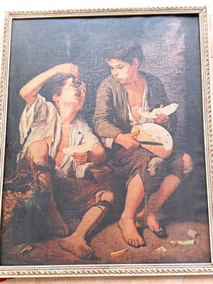 Framed cardboard print by Bartolome Esteban Murillo 43×43 without glass