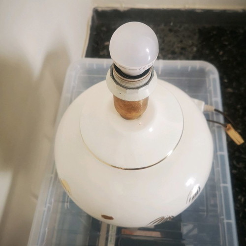 Porcelain lamp used