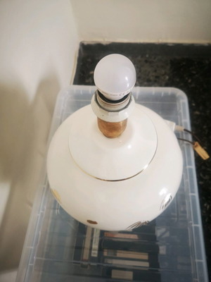 Porcelain lamp used