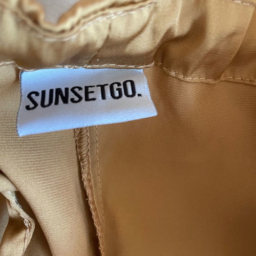 SunsetGo! Satin pants wide leg like new, gold size M