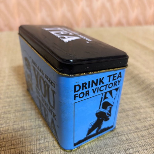 New English Teas Collectible Metal Tea Tin used