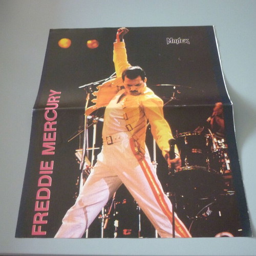 Freddy Mercury Paula Abdul double collectible poster used