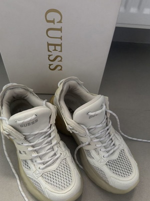 Guess athletic shoes used, white, size 38