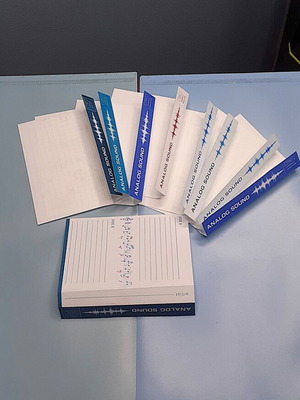 Set of 9 cassette J-cards new, minimal vintage design