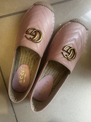 Εσπαντρίγιες Gucci μεταχειρισμένες, νούμερο 38, ροζ