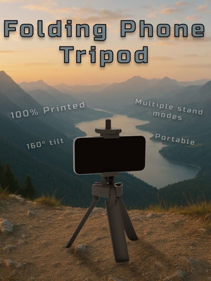Folding Phone Tripod καινούργιο, σε διάφορα χρώματα επιλογής