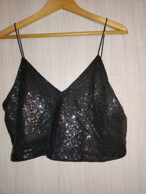 Shein black evening top like new, size M