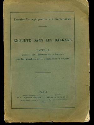 Παλιά βιβλία "Enquete dans les Balkans" μεταχειρισμένα, Παρίσι 1914, γαλλική γλώσσα