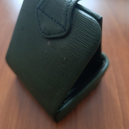 Travel clock used 1960s quartz alarm with leather case