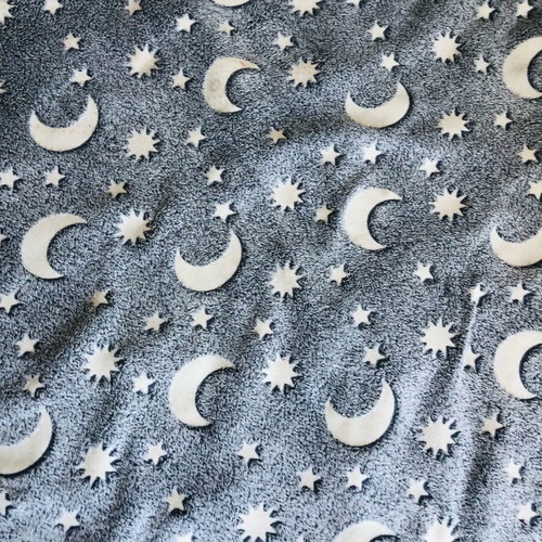 Children's room set used with glow-in-the-dark rug and blanket