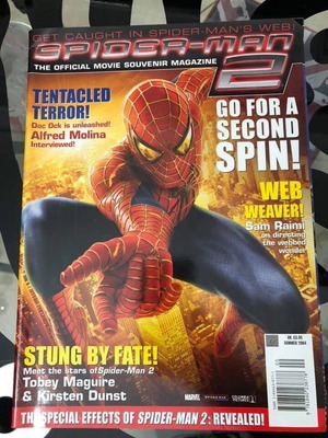Spider-Man 2 Official Movie Souvenir Magazine καινούργιο, UK Edition